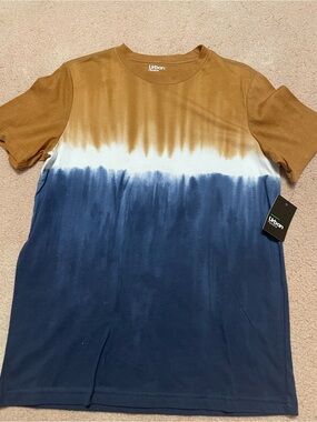 Urban Pipeline Men's Ombre Short Sleeve Tee - Brown/White/Navy(size:s) NWT
